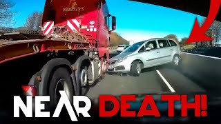 UNBELIEVABLE UK LORRY DRIVERS  Lorry Destroys Two Cars HGV Overturn BAD LORRY CRASHES 30 [upl. by Axela725]