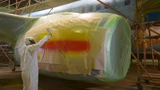 Watch Jet2com and Jet2holidays’ 100th aircraft get a paint job [upl. by Regni]