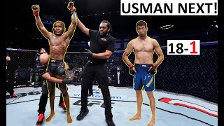 Belal Out Kamaru Usman vs Shavkat Rakhmonov For The Interim Title Next [upl. by Atnomed935]