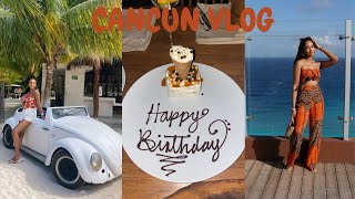 VLOG FIRST TIME IN CANCUN MEXICO TURNING 26  ROYALTON CHIC RESORT  ISLA MUJERES  PARASAILING [upl. by Ybot756]