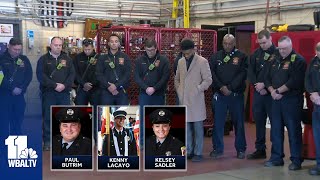 Raw BCFD holds moment of silence year after Stricker Street fire [upl. by Sotnas]