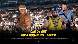 WWE2K24  WWF  Hulk Hogan vs Akeem [upl. by Akiras]