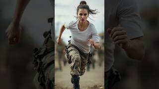 The beautiful Lady Warrior in Motion 💪 militarylife shorts assassin usarmy troops attitude [upl. by Eanyl539]