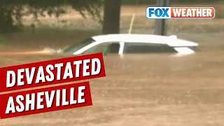 Catastrophic Flooding Mudslides Strike Asheville North Carolina [upl. by Ramej]