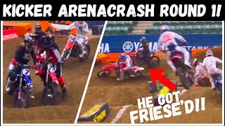 1ST PRO ARENACRASH OF THE YEAR WAS CRAZY Kicker Arenacross Round 1 Reno Race Day Vlog [upl. by Lonnard]