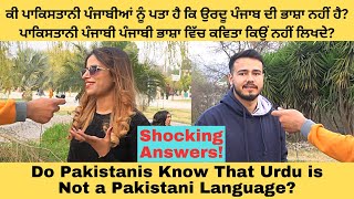 SHOCKING ANSWERS  Asking Pakistanis Where is Urdu From amp Why Punjabis dont write poetry in Punjabi [upl. by Cairns377]