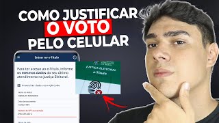 COMO JUSTIFICAR VOTO ONLINE  JUSTIFICAR VOTO DEPOIS DO PRAZOPELO CELULAR 2024 [upl. by Jade]