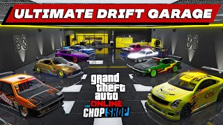 ULTIMATE DRIFT GARAGE in GTA 5 Online  All The NEW Drift Cars Showcase amp Review  The Chop Shop DLC [upl. by Jenness707]