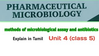 microbiological assay and antibiotics in tamil  cup plate method  learn with jeevith [upl. by Pasquale]