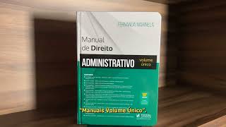 Manual de Direito Administrativo  Volume Único 2024 [upl. by Alahc]