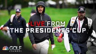 Max Homa sitting for Presidents Cup fourball matches  Live From the Presidents Cup  Golf Channel [upl. by Sheets]