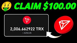 Claim Free 100 TRX In Trust wallet  Earn FREE Trx Coin On Trust Wallet [upl. by Sadye]