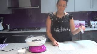 How to Make Candy Floss Cones out of paper at home With Gourmet Gadgetry [upl. by Belda]