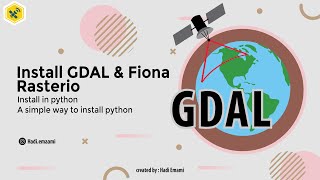 install gdal  rasterio and fiona in python [upl. by Aciretnahs]