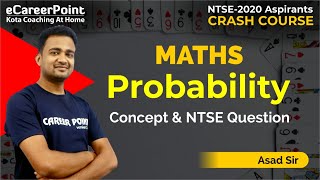 Probability  Crash Course  Maths  Class 9th amp 10th  Asad Sir  Career PointNTSE [upl. by Aillimac]