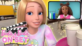 BARBIE amp BARBIE GET NEW JOBS 🎥 Barbie And Barbie On Set  Ep 1 [upl. by Haggi646]