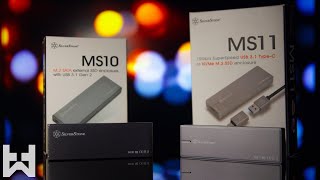 NVME vs SATA M2 External SSD Enclosure Comparison  Silverstone MS10 amp MS11 [upl. by Marsiella]