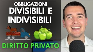 OBBLIGAZIONI DIVISIBILI 🆚 INDIVISIBILI 🐎🍏  Diritto Privato in 3 minuti [upl. by Sivla]