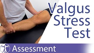 Valgus Stress Test of the Knee  Medial Collateral Ligament [upl. by Lumbye]