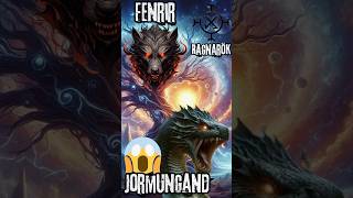 The monstrous rises😮😱monstrous of ragnarok fenrir and jormungandr yggdrasil tremble facts [upl. by Alyss276]