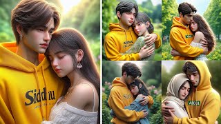 Hug Day Photo Editing Tutorial  Ai Photo Tutorial [upl. by Harberd]