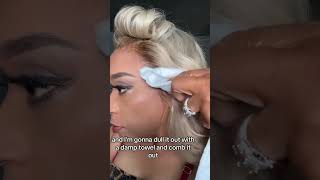 How to Refresh your Frontal Lace Wig Install boldholdlacegelly [upl. by Anne-Corinne]