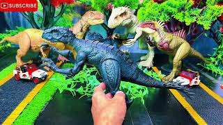 Scorpius Rex Attacks Dilophosaurus  More Dinosaurs Mattel  Dimetrodon  Plesiosaurus [upl. by Zebulon853]