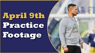 Notre Dame Practice Highlights April 9th [upl. by Dorothy]