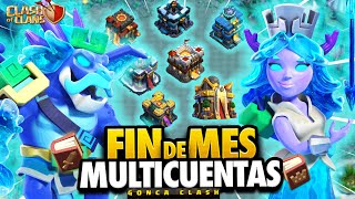 🤯 LOCURA en las MULTICUENTAS  FIN de MES FEBRERO 2024 CLASH OF CLANS [upl. by Yerag338]