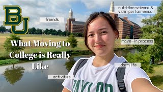 COLLEGE MOVE IN VLOG freshman year BaylorUniversity  welcome week dorm organization amp friends [upl. by Langill]