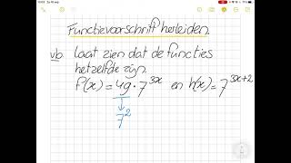 3Ath  wiskunde  H1  15 rekenen met exponenten  vervolg Zijn de exponentiële functies gelijk [upl. by Eiroc]