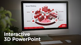 Combining 3D and interactive navigation in PowerPoint [upl. by Heida]