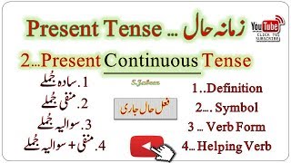 Second KindType of Present Tense “Present Continuous Tense”…By SJabeen [upl. by Husha]