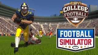 The Biggest Rivalry In College Football  Football Simulator [upl. by Aiekat692]