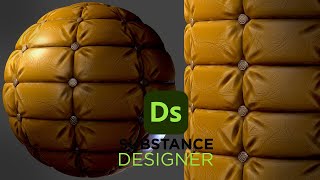 Stylized Leather Fabric  Substance 3D Designer [upl. by Ativad]