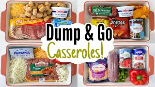 DUMP amp GO CASSEROLES  5 Quick amp EASY Casserole Dinner Recipes  Tasty Cheap Meals  Julia Pacheco [upl. by Eirlav]