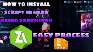 How to install Script in mlbbFull process Using ZArchiver [upl. by Sergius]