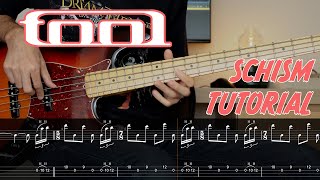 TOOL  Schism  Intro  Step by Step Bass Tutorial [upl. by Terrance]