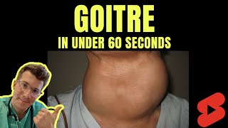 Doctor explains GOITRE in under 60 seconds  SYMPTOMS TREATMENT amp MORE shorts medical health [upl. by Esorylime707]