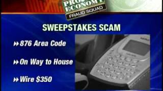 Fraud Squad Scammers Use Sweepstakes To Steal Money [upl. by Yrtsed67]