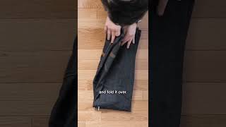 How to Fold Your Pants and Jackets for Travel [upl. by Towland166]