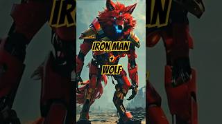 Incredible animals fushion Hybrids marvel super Hero ironman with wolf animalfusion hybrids [upl. by Abdu122]