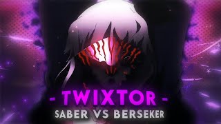 Saber vs Berseker fight Twixtor  4K CC  Link in description [upl. by Pacificas306]