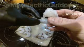 Amputee Bionic Hand Peeling Shrimp in the Kitchen [upl. by Dniren]