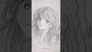 Anime girl draw ✨art animestyle viralvideo sketch shortsvideo varshakawale85 [upl. by Yud]