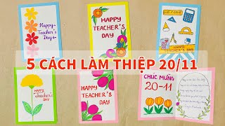 5 Cách làm thiệp 2011 đơn giản và đẹp  Làm thiệp 2011 Sáng tạo 5 mẫu thiệp 2011 độc đáo P50 [upl. by Suivatna]