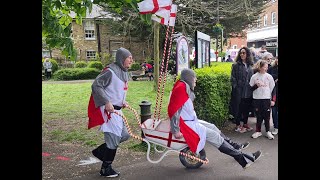 Pinner StGeorges Day  Wheelbarrow Race [upl. by Joseph]