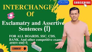 Interchange of exclamatory and assertive sentences transformation [upl. by Ansley]