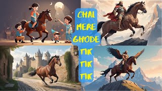 Chal Mere Ghode  Famous Kids Song  Hindi Rhyme [upl. by Amadeo]