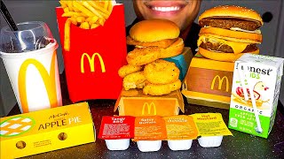 ASMR MCDONALDS MUKBANG BIG MAC OREO MCFLURRY FRIES CHICKEN NUGGETS EATING SHOW JERRY BIG BITES [upl. by Tilney]